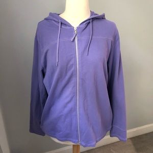Kim Rogers Purple zip up hoodie